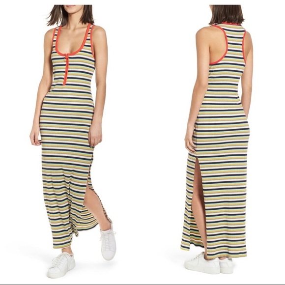 splendid ribbed maxi dress